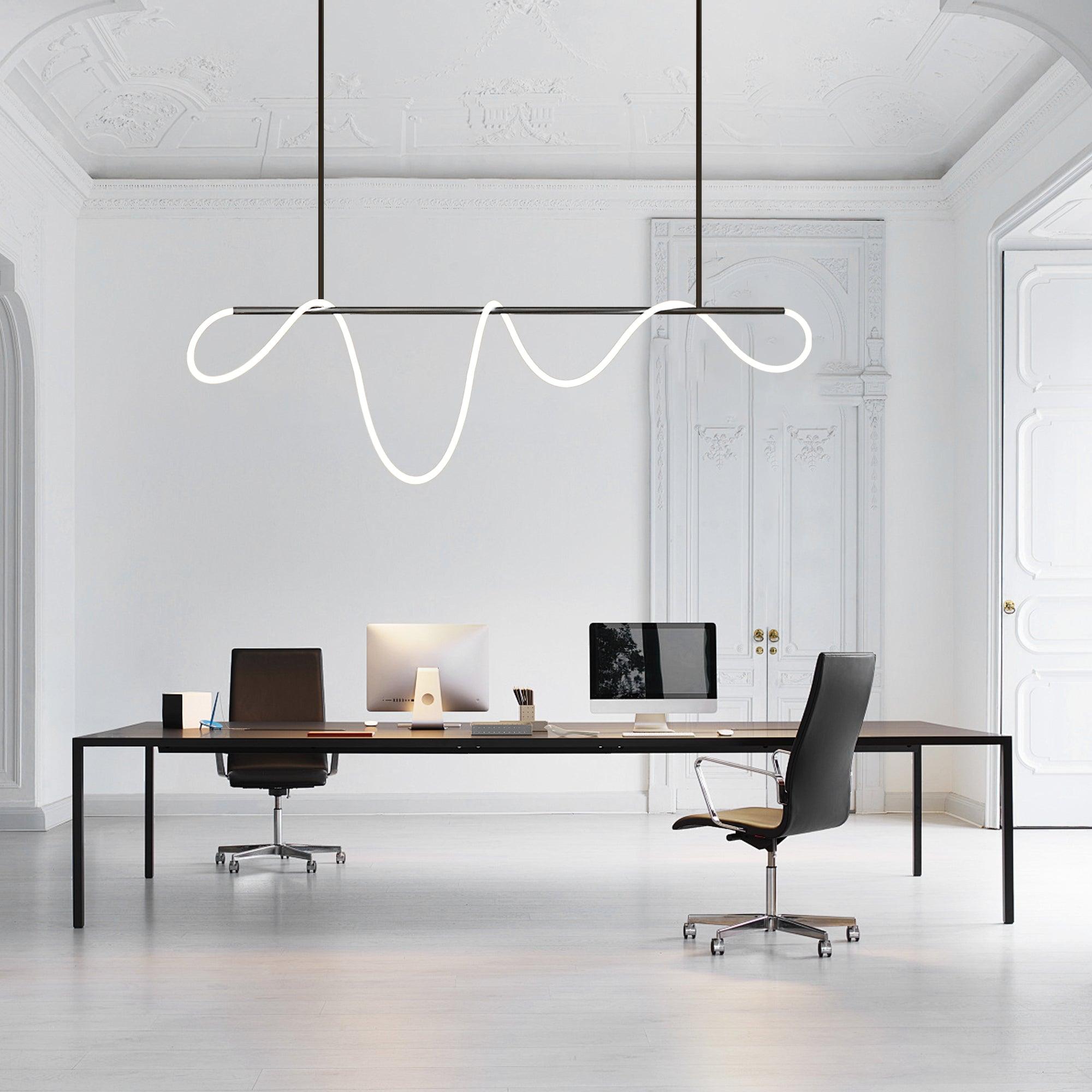 Lustra Chandelier Flexible Silicone Courbe Moderne Élégant - Neutralighting