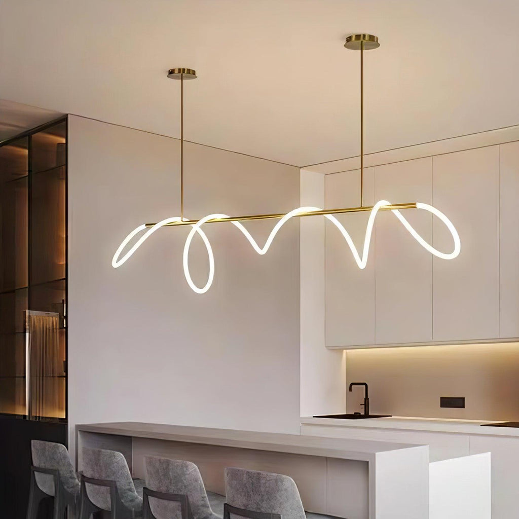Lustra Chandelier Flexible Silicone Courbe Moderne Élégant - Neutralighting