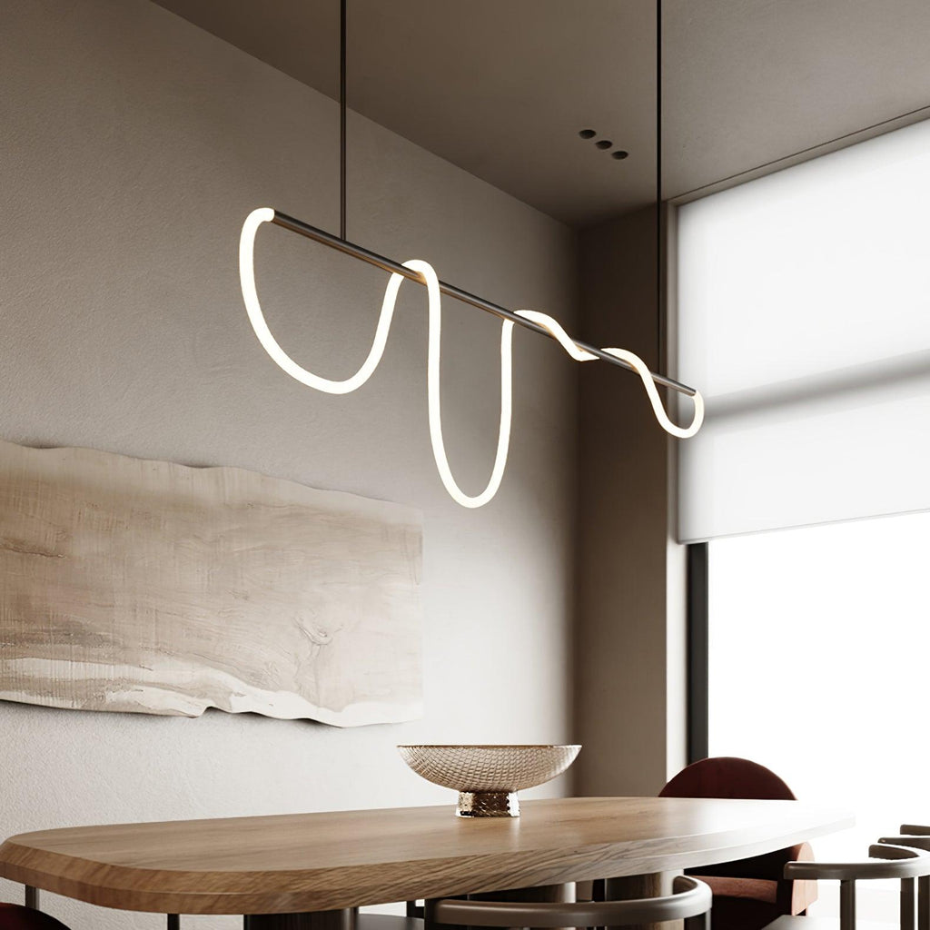 Lustra Chandelier Flexible Silicone Courbe Moderne Élégant - Neutralighting