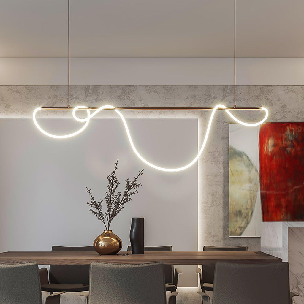 Lustra Chandelier Flexible Silicone Courbe Moderne Élégant - Neutralighting