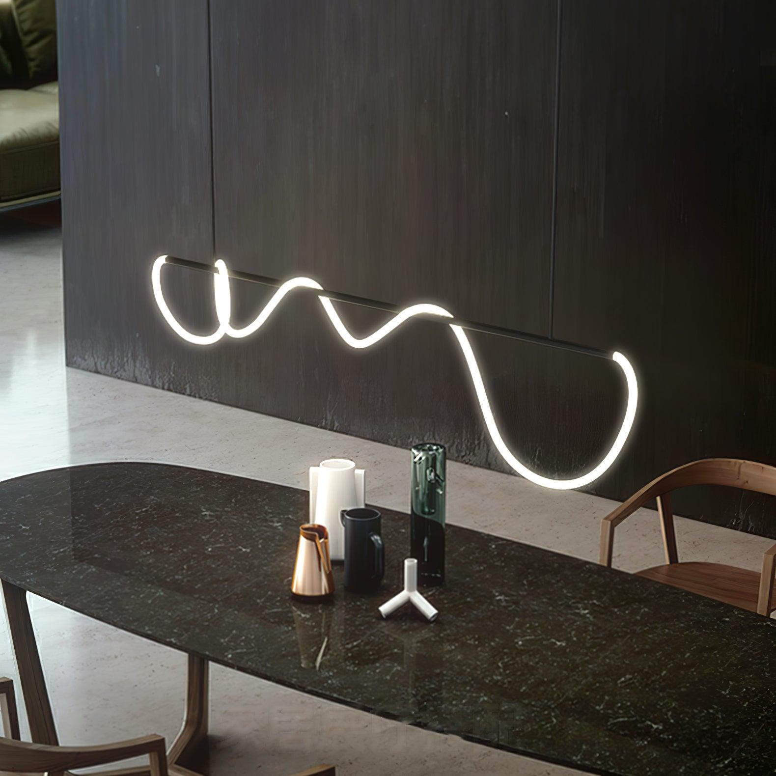 Lustra Chandelier Flexible Silicone Courbe Moderne Élégant - Neutralighting