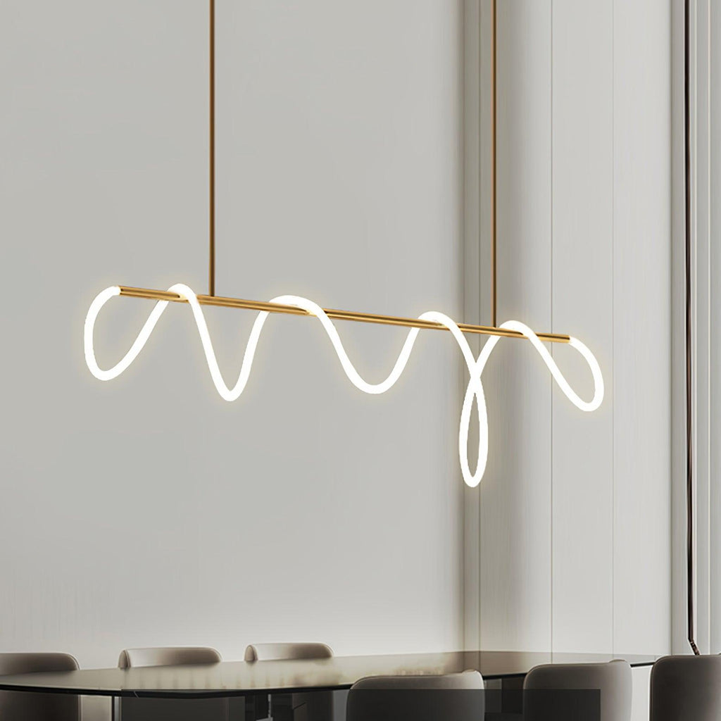 Lustra Chandelier Flexible Silicone Courbe Moderne Élégant - Neutralighting