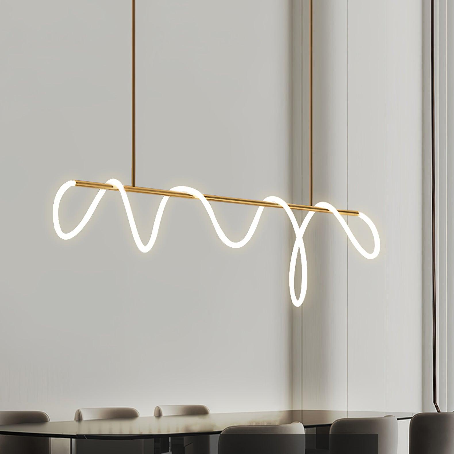 Lustra Chandelier Flexible Silicone Courbe Moderne Élégant - Neutralighting