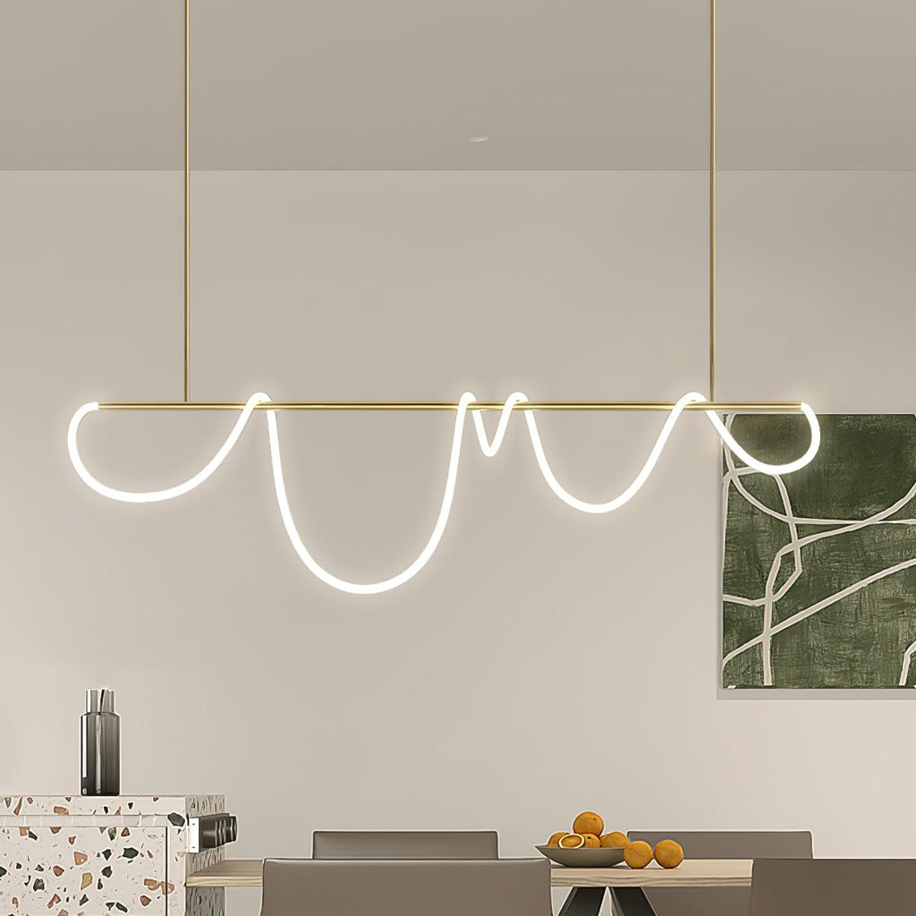 Lustra Chandelier Flexible Silicone Courbe Moderne Élégant - Neutralighting
