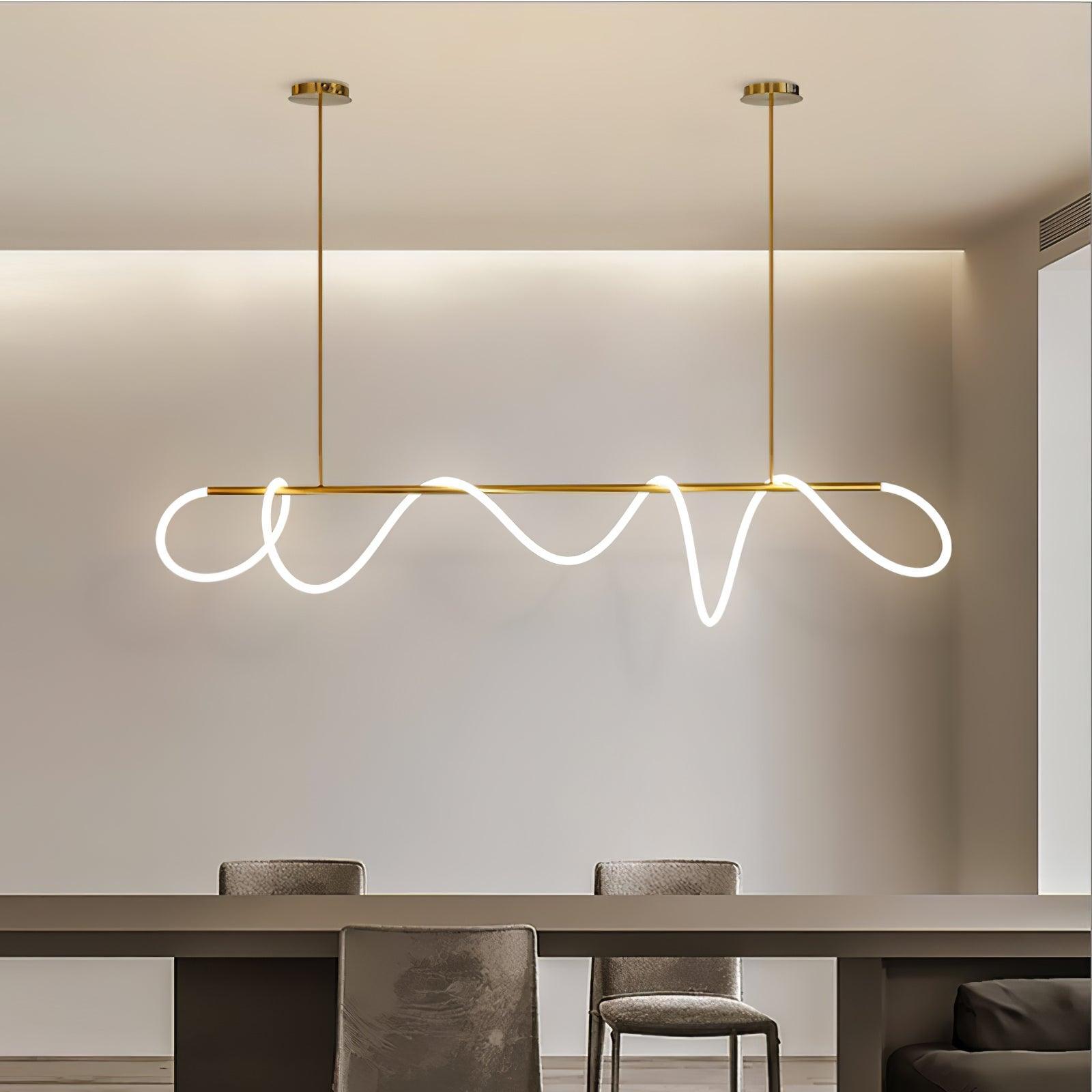 Lustra Chandelier Flexible Silicone Courbe Moderne Élégant - Neutralighting