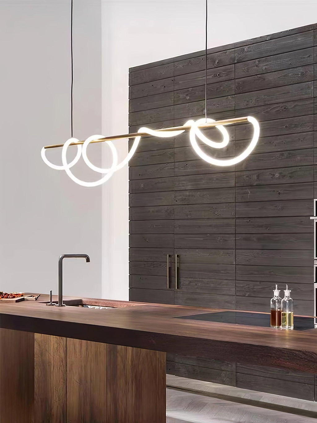 Lustra Chandelier Flexible Silicone Courbe Moderne Élégant - Neutralighting