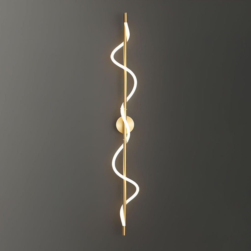Fidora Applique murale sculpturale en laiton et silicone - Neutralighting