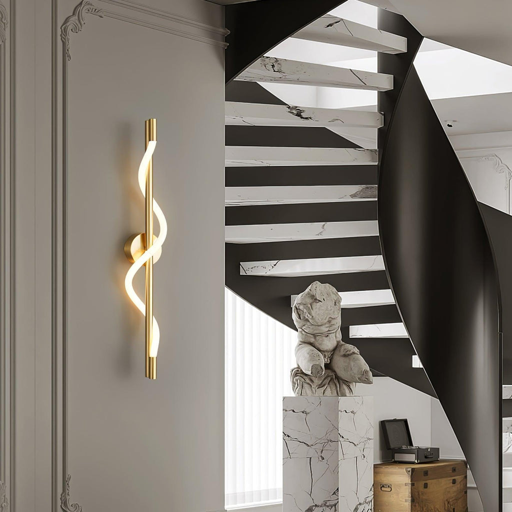 Fidora Applique murale sculpturale en laiton et silicone - Neutralighting