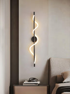 Fidora Applique murale sculpturale en laiton et silicone - Neutralighting