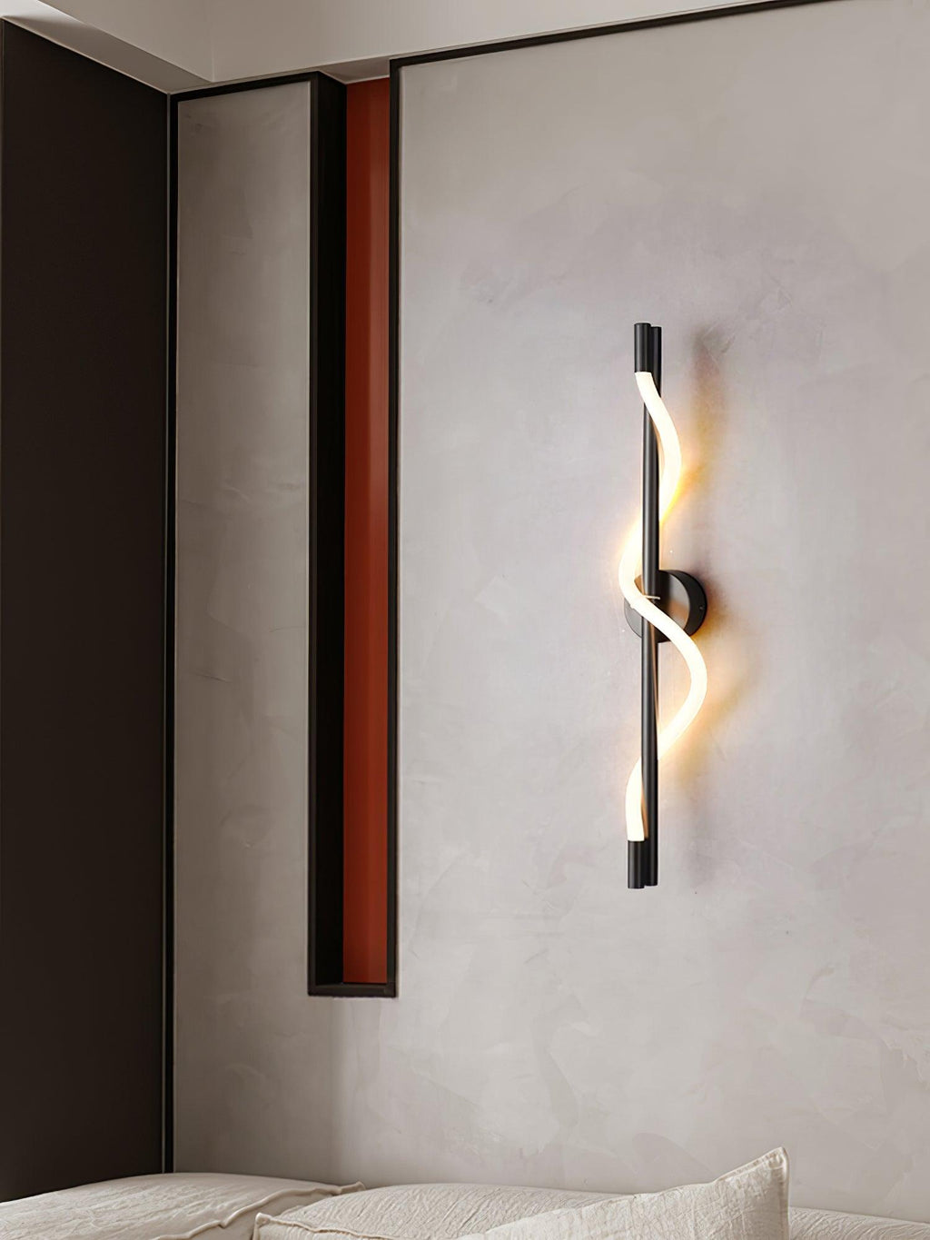 Fidora Applique murale sculpturale en laiton et silicone - Neutralighting
