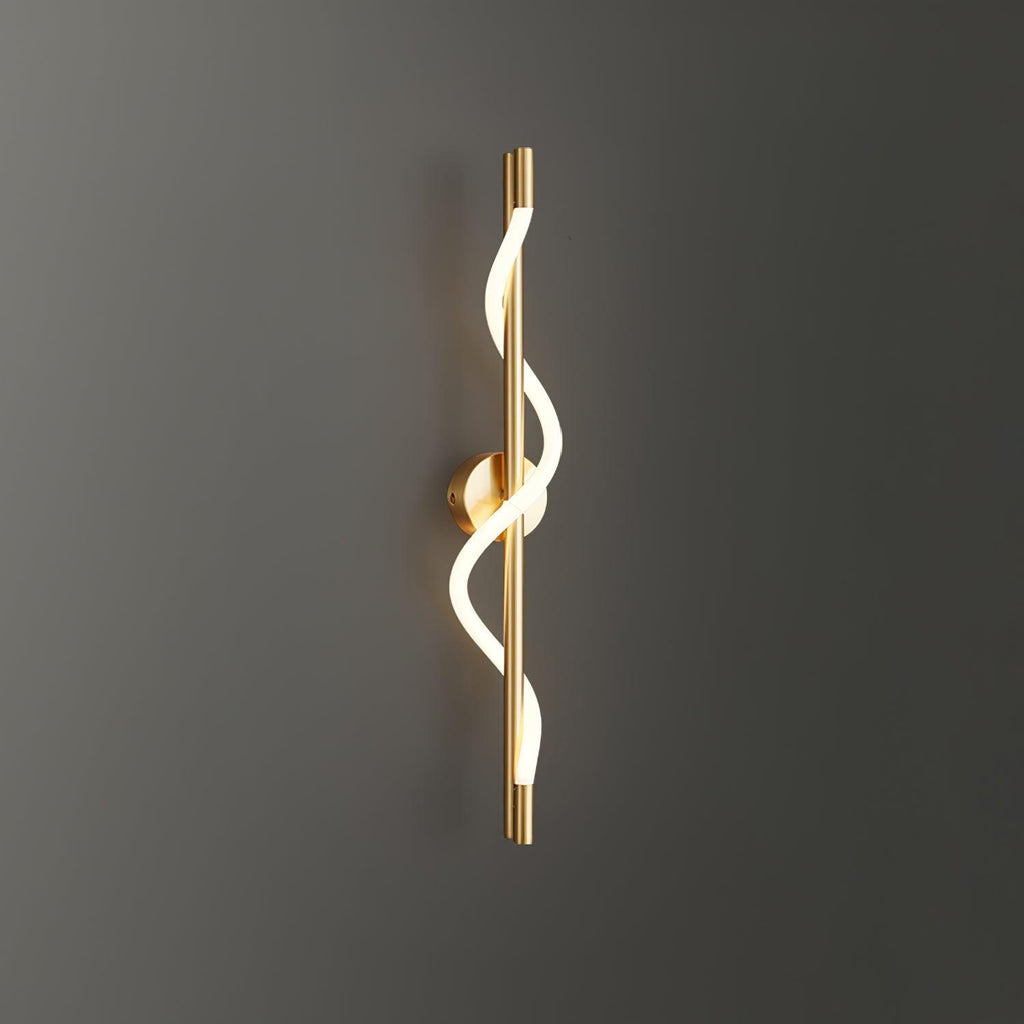 Fidora Applique murale sculpturale en laiton et silicone - Neutralighting