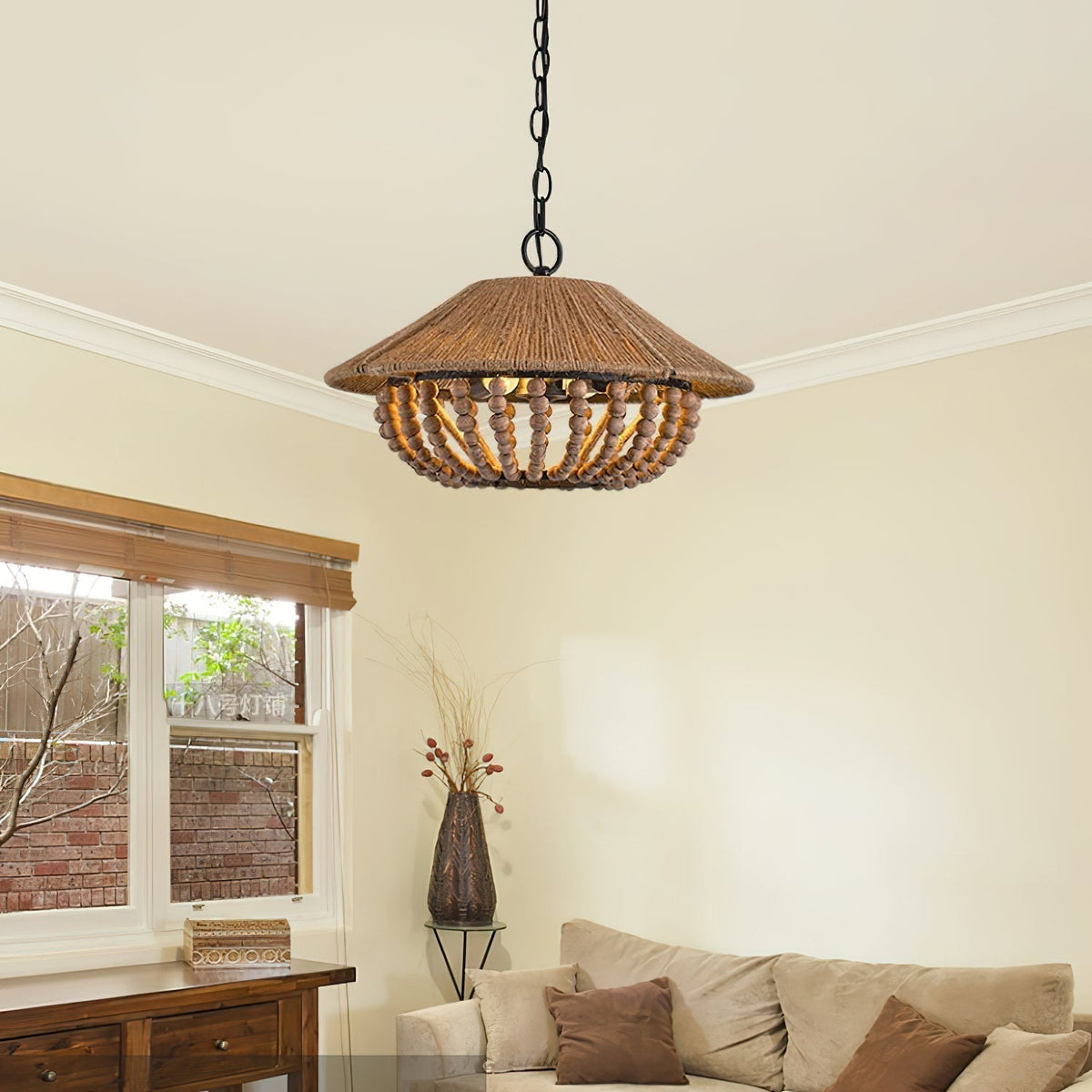 Elmarion Suspension Bois Métal Élégance Naturelle Style Ferme - Neutralighting