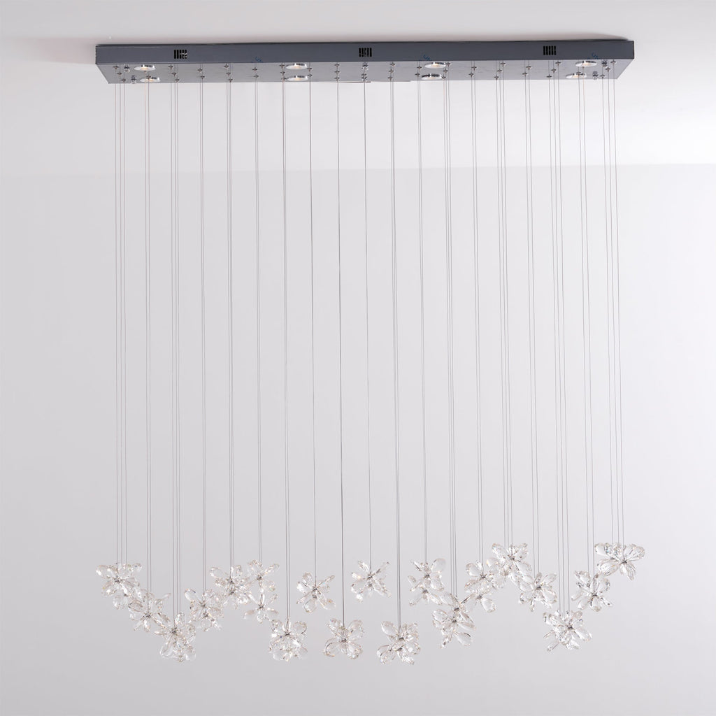 Lustra Chandelier Cristal Papillon Bouquet Floral - Neutralighting