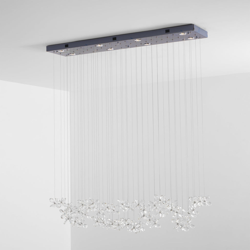 Lustra Chandelier Cristal Papillon Bouquet Floral - Neutralighting