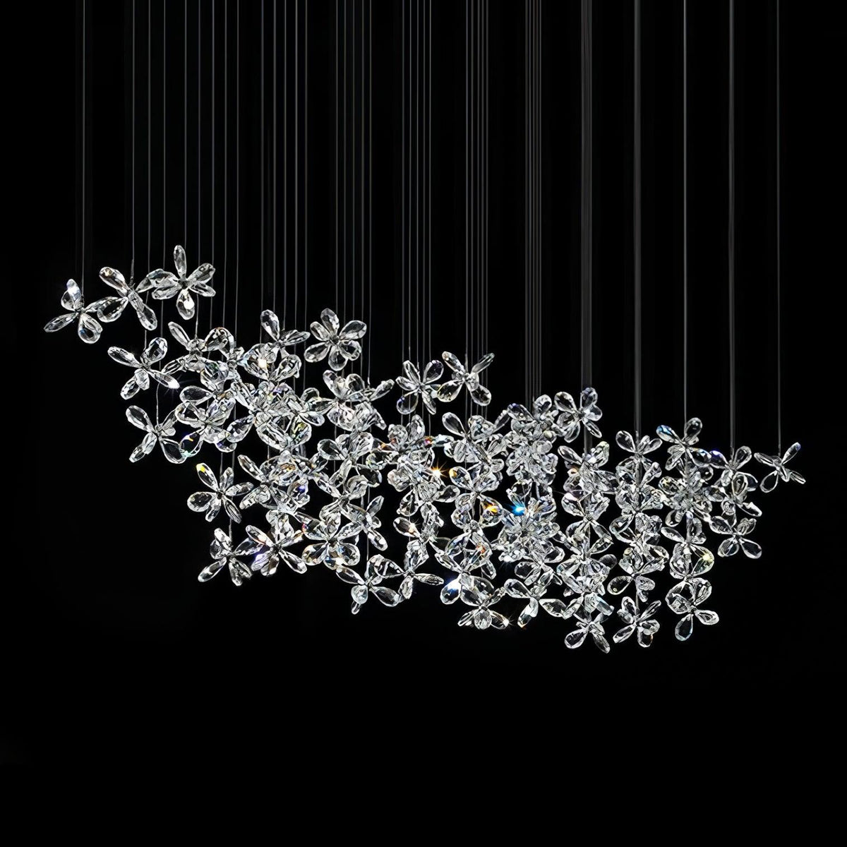 Lustra Chandelier Cristal Papillon Bouquet Floral - Neutralighting