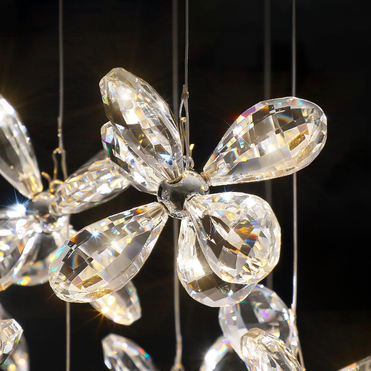 Lustra Chandelier Cristal Papillon Bouquet Floral - Neutralighting