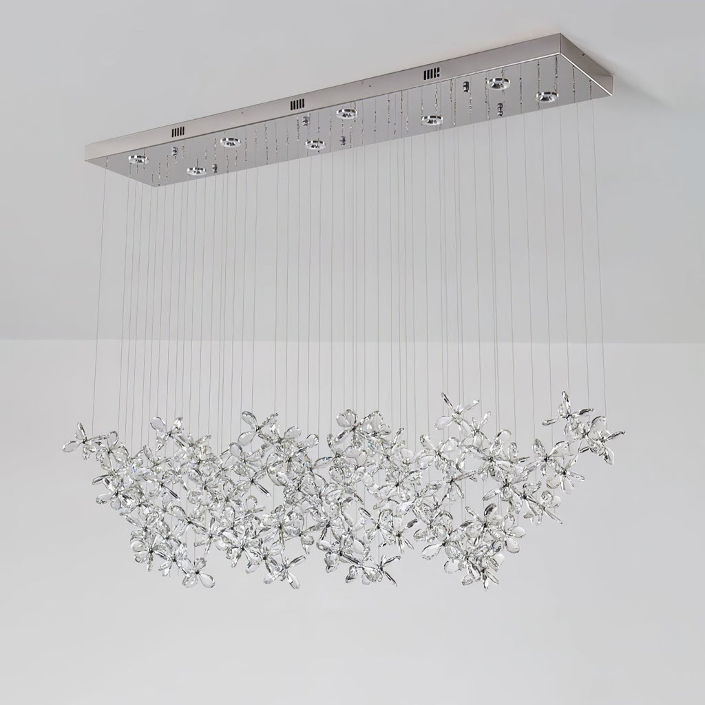 Lustra Chandelier Cristal Papillon Bouquet Floral - Neutralighting