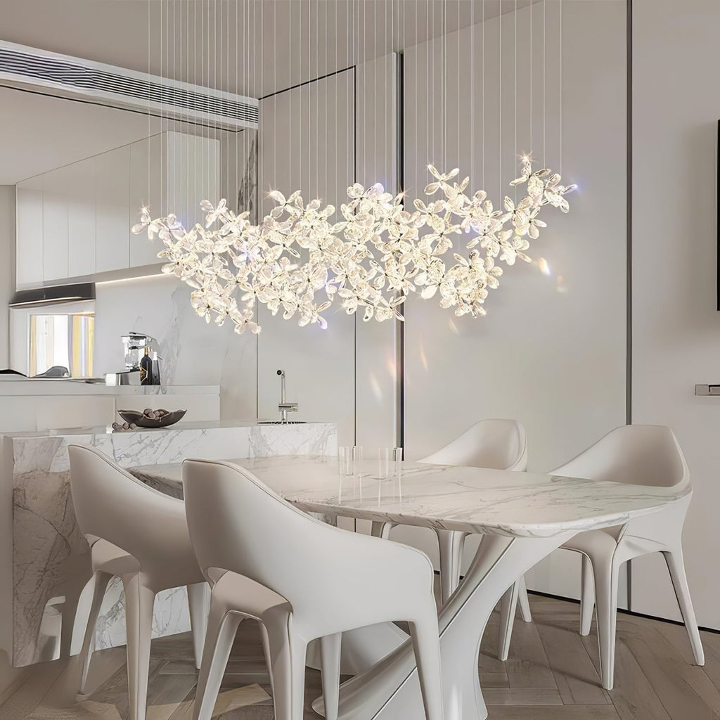 Lustra Chandelier Cristal Papillon Bouquet Floral - Neutralighting