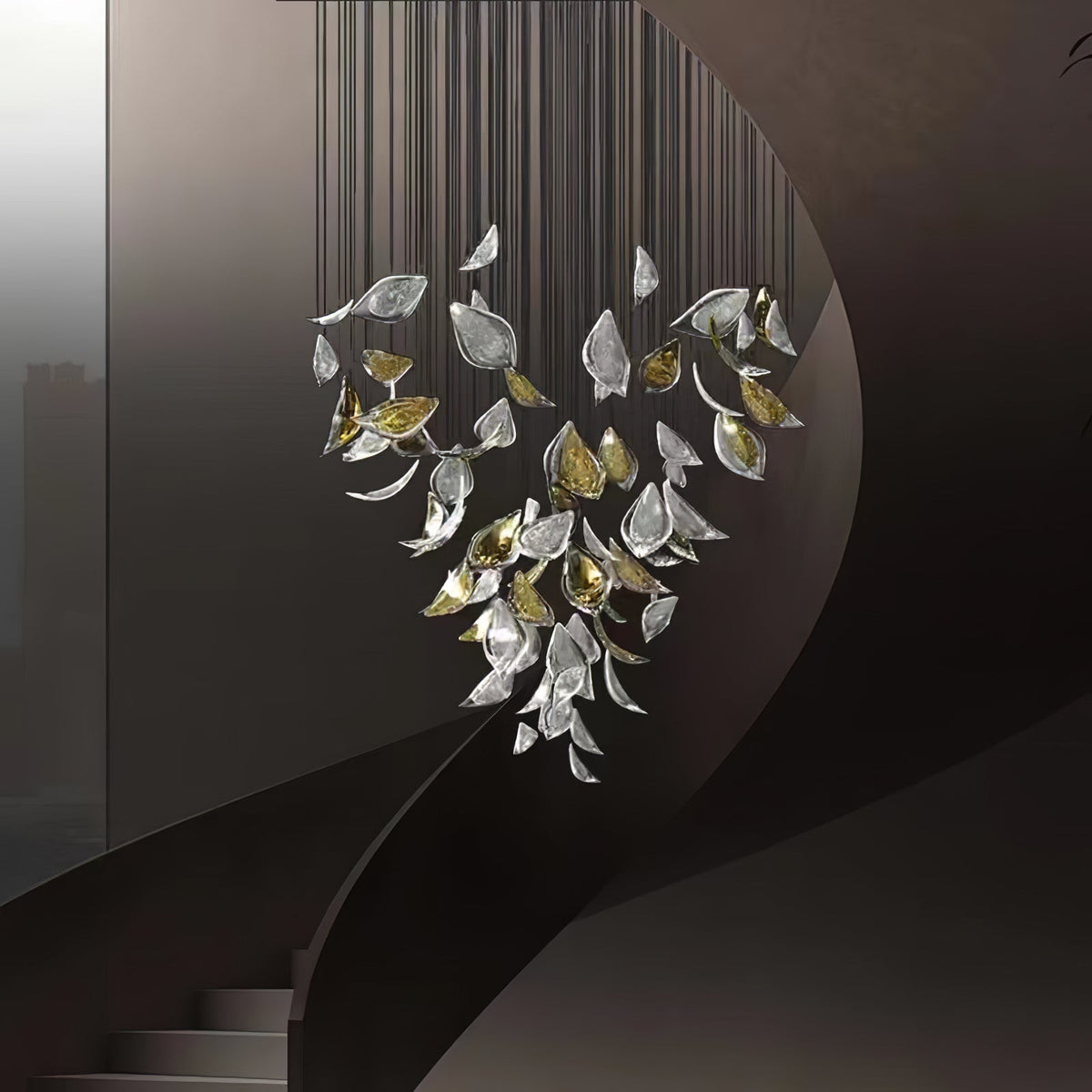 Avynen Chandelier Pétale en Cristal - Neutralighting