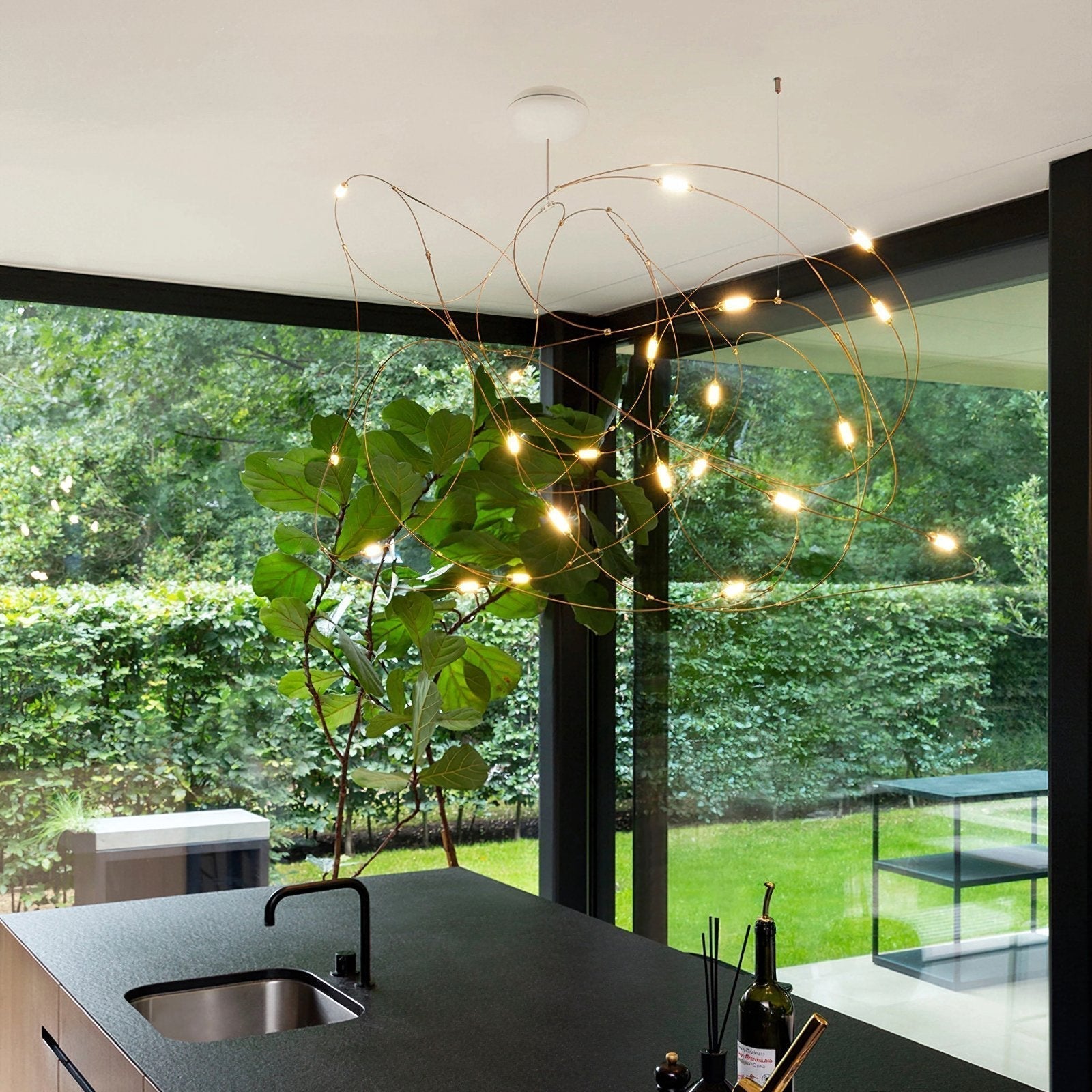 Celestra Lampe Pendante Minimaliste en Acier - Neutralighting
