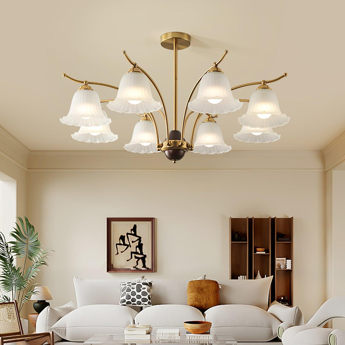 Civinora Lustre en Albâtre et Laiton - Neutralighting