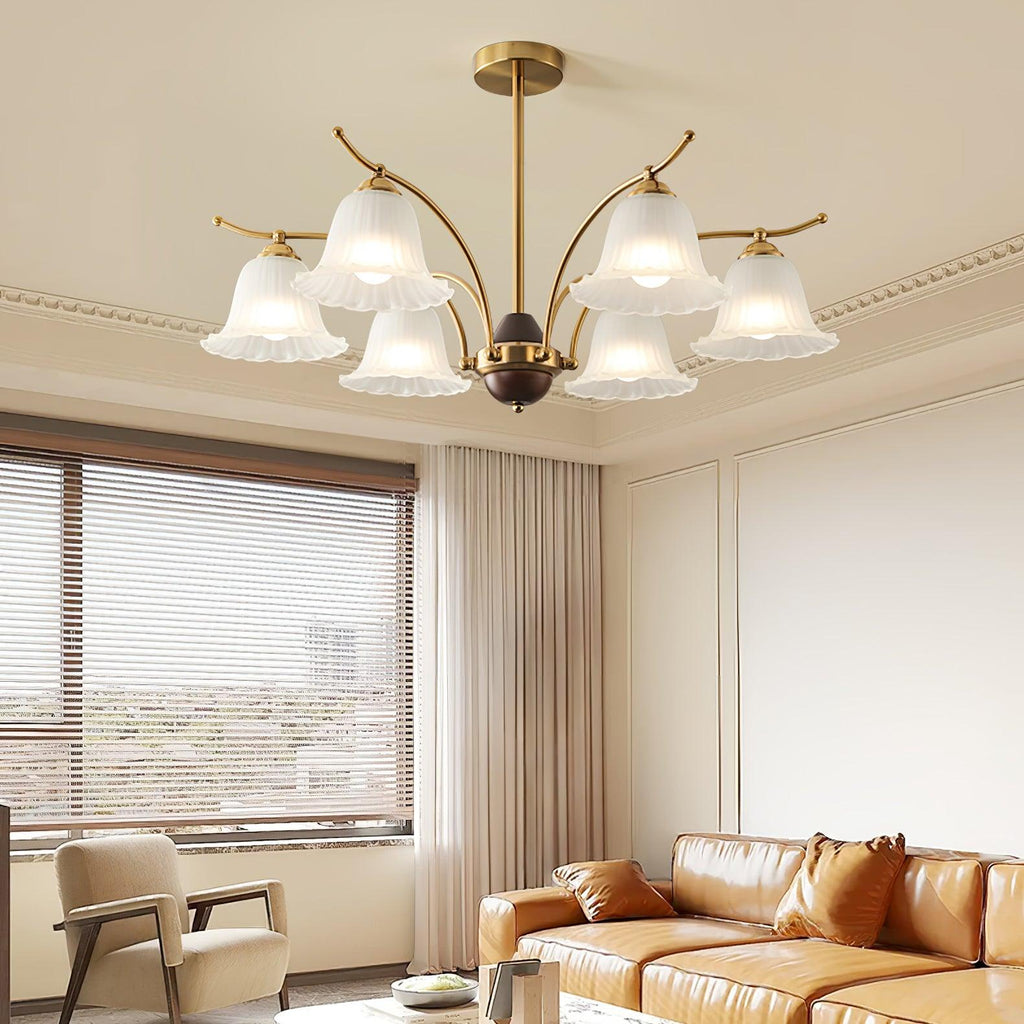 Civinora Lustre en Albâtre et Laiton - Neutralighting