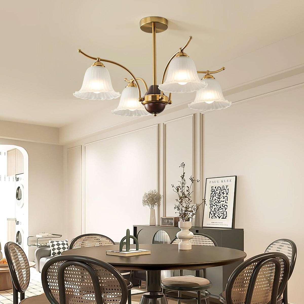 Civinora Lustre en Albâtre et Laiton - Neutralighting
