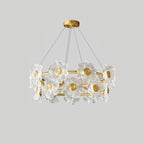 Cemirel Unique Fleur Laiton Verre Lustre - Neutralighting