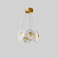 Cemirel Unique Fleur Laiton Verre Lustre - Neutralighting
