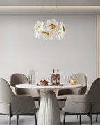 Cemirel Unique Fleur Laiton Verre Lustre - Neutralighting
