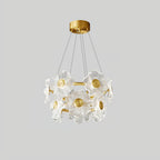 Cemirel Unique Fleur Laiton Verre Lustre - Neutralighting