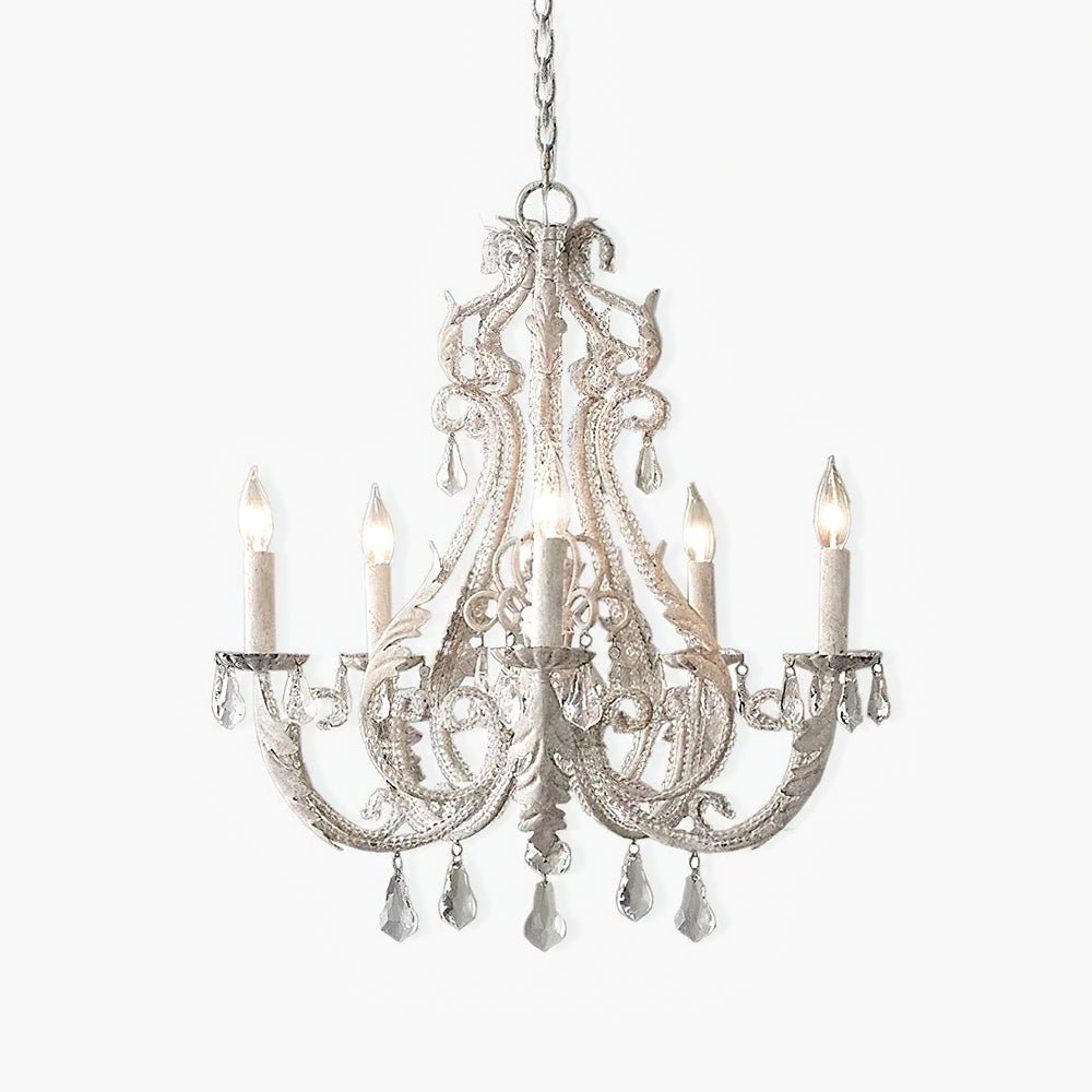 Lustra Suspension Lampe Porte-Bougie Perles de Cristal - Neutralighting