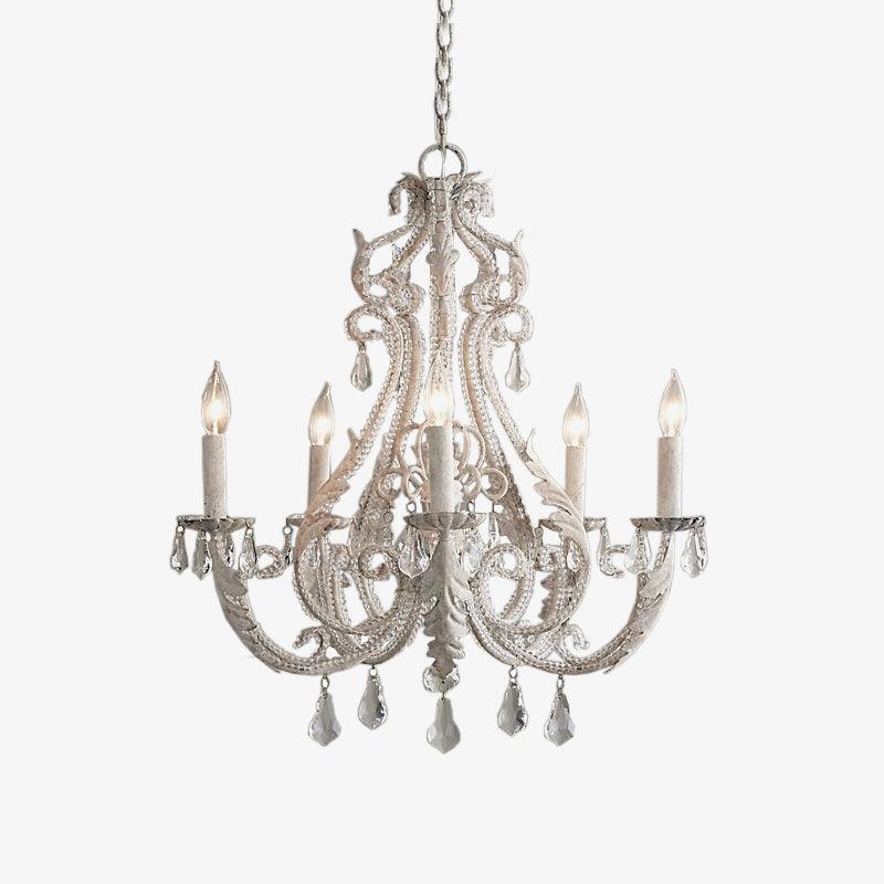 Lustra Suspension Lampe Porte-Bougie Perles de Cristal - Neutralighting
