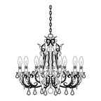 Lustra Suspension Lampe Porte-Bougie Perles de Cristal - Neutralighting