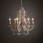 Lustra Suspension Lampe Porte-Bougie Perles de Cristal - Neutralighting
