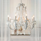 Lustra Suspension Lampe Porte-Bougie Perles de Cristal - Neutralighting