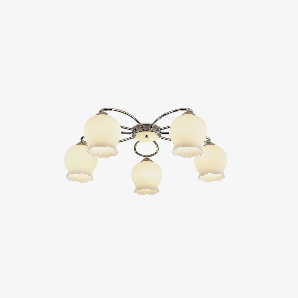 Oldore Lampe Plafonnier en Verre Floral Élégance Premium - Neutralighting