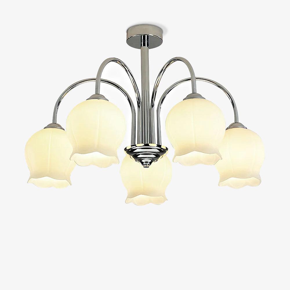 Aurora Chandelier en Verre Floral - Neutralighting