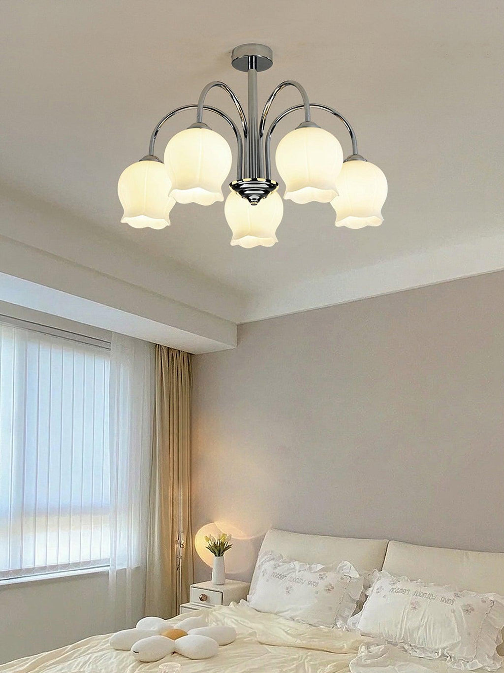 Aurora Chandelier en Verre Floral - Neutralighting