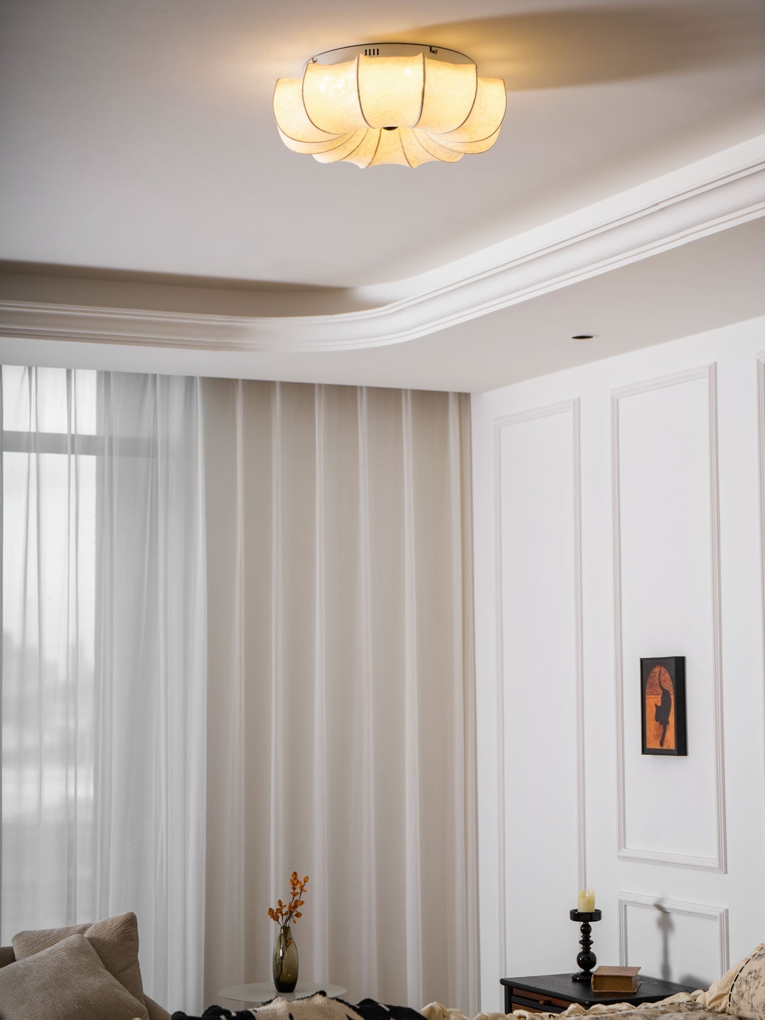 Vivaria Plafonnier en Tissu Art Nordique Premium - Neutralighting