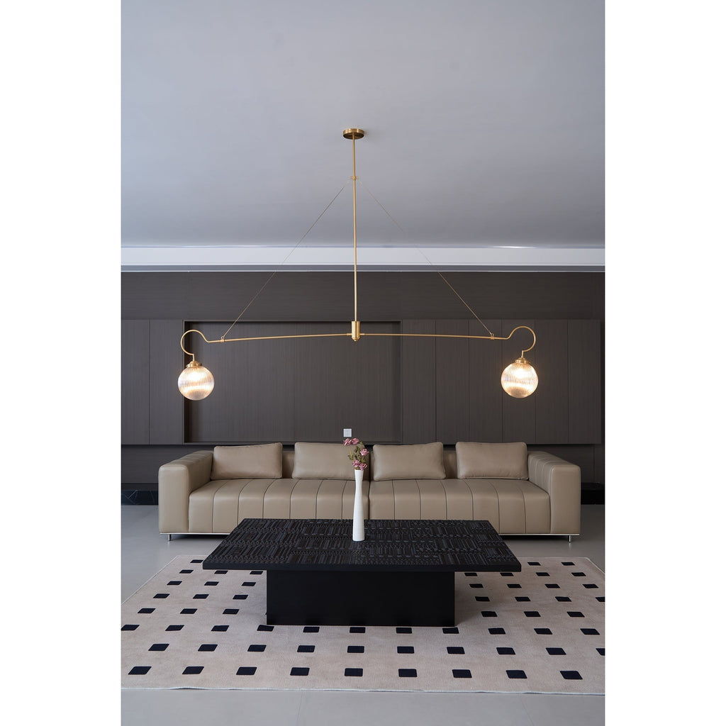 Vavenia Lustre Laiton Verre Moderne Minimaliste - Neutralighting