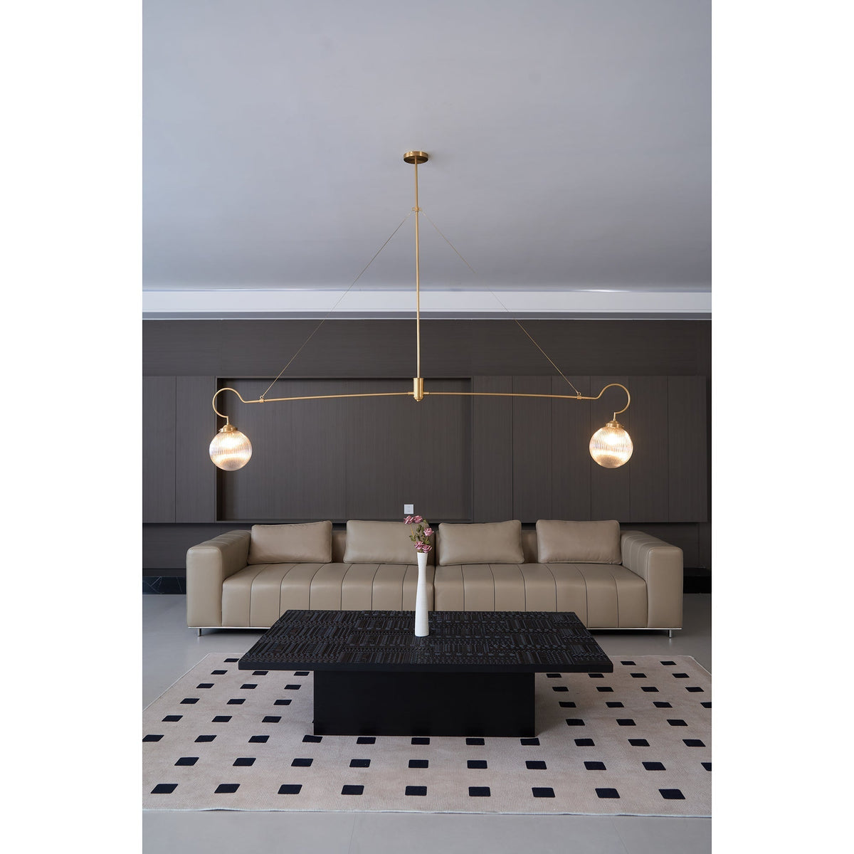 Vavenia Lustre Laiton Verre Moderne Minimaliste - Neutralighting