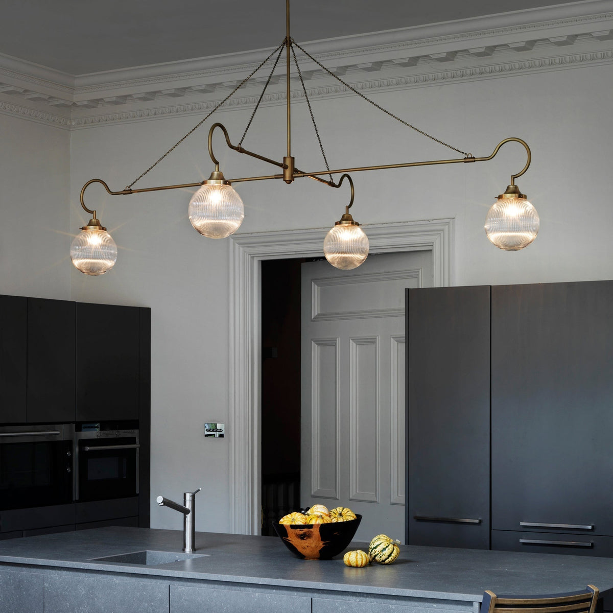 Vavenia Lustre Laiton Verre Moderne Minimaliste - Neutralighting