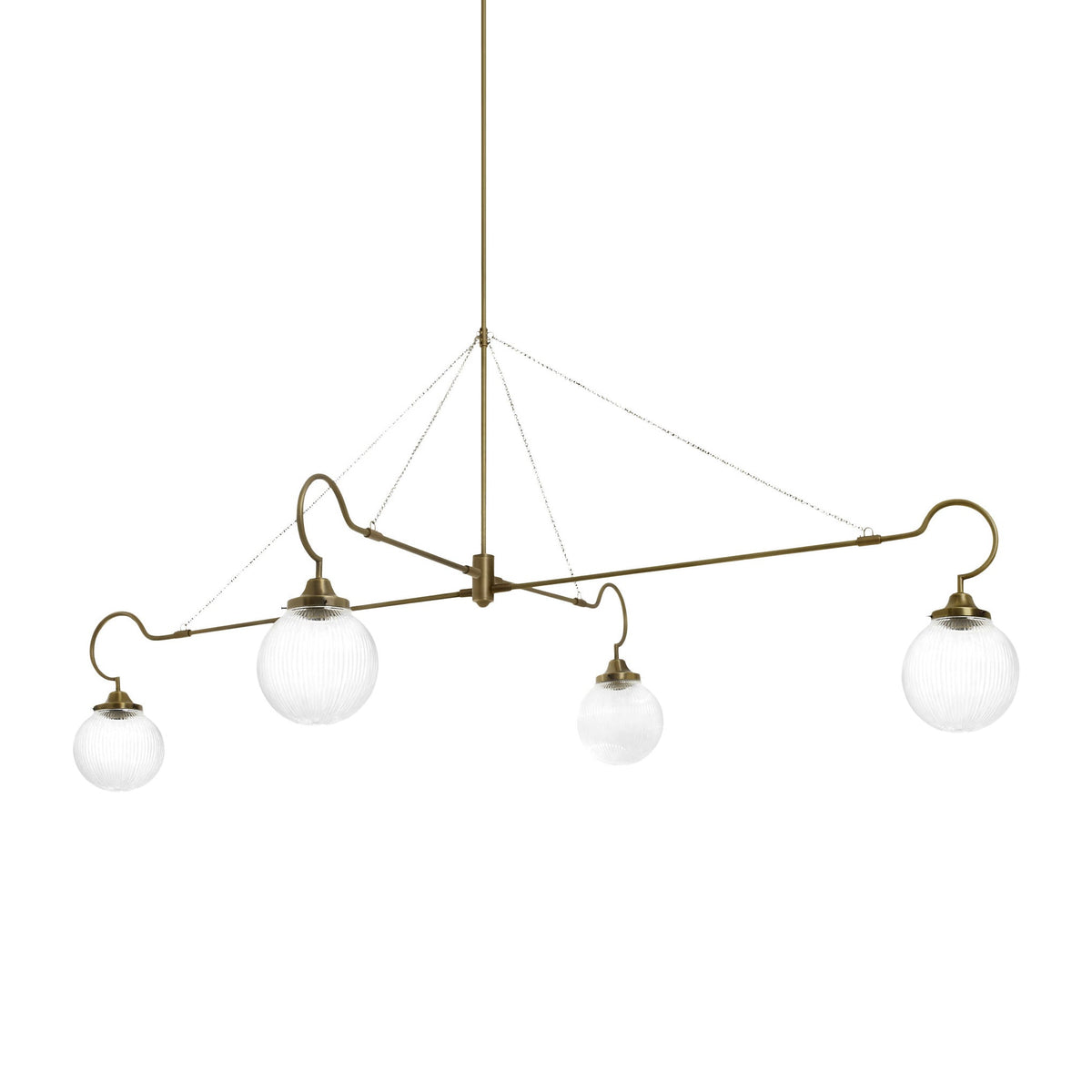Vavenia Lustre Laiton Verre Moderne Minimaliste - Neutralighting