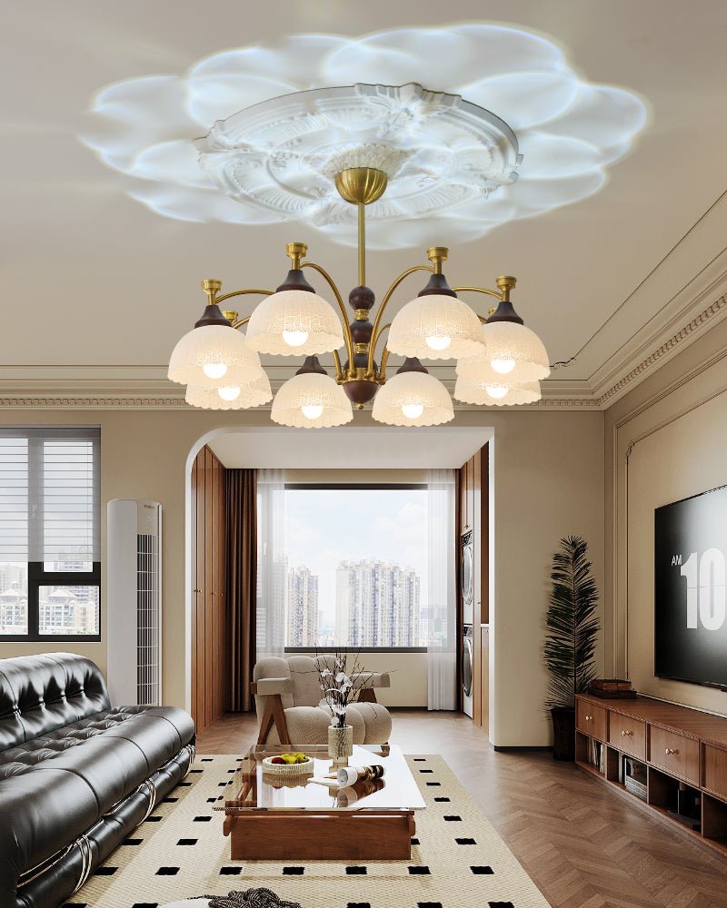 Vosolir Chandelier en Bois Élégance Traditionnelle - Neutralighting