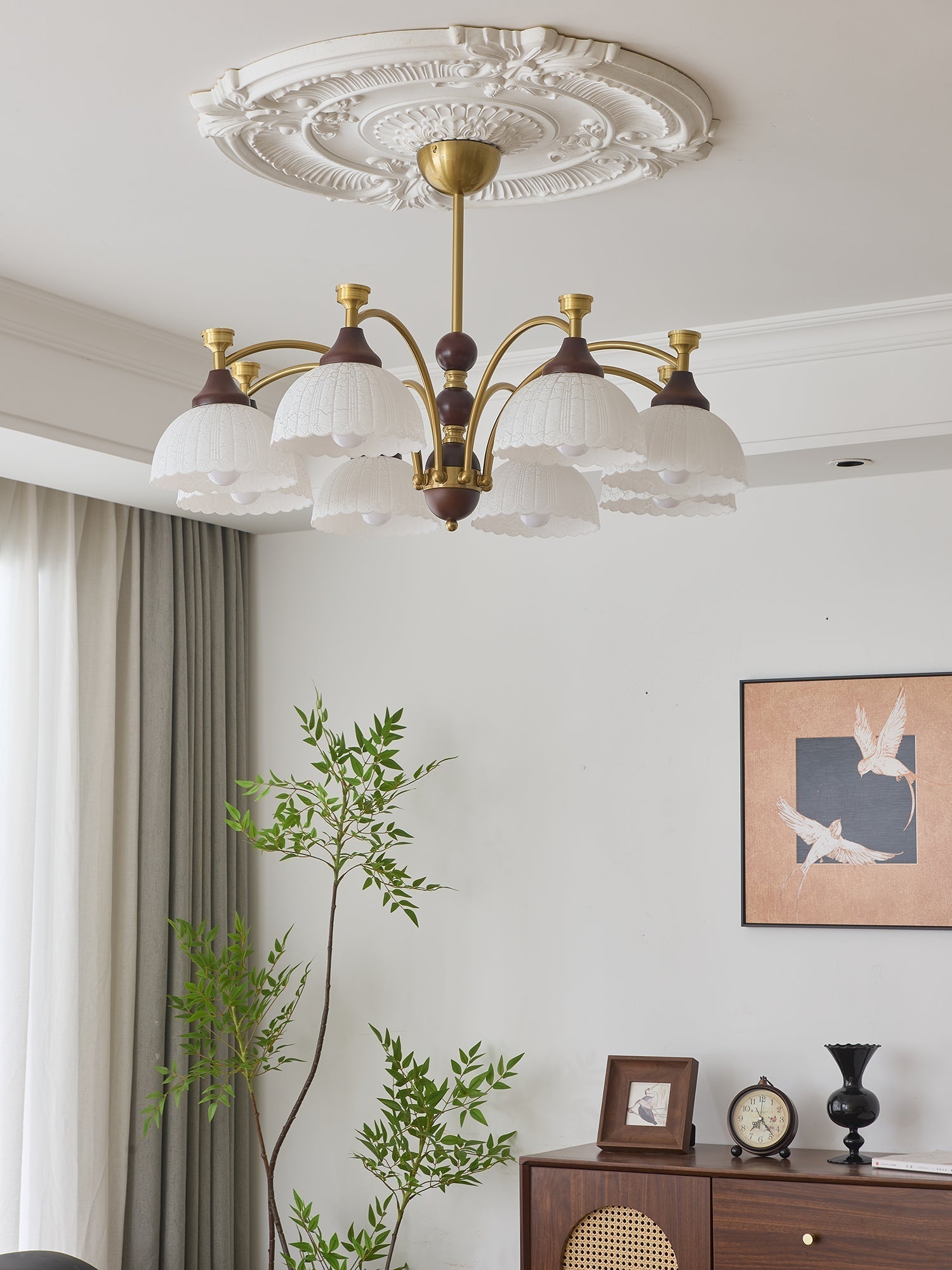 Vosolir Chandelier en Bois Élégance Traditionnelle - Neutralighting