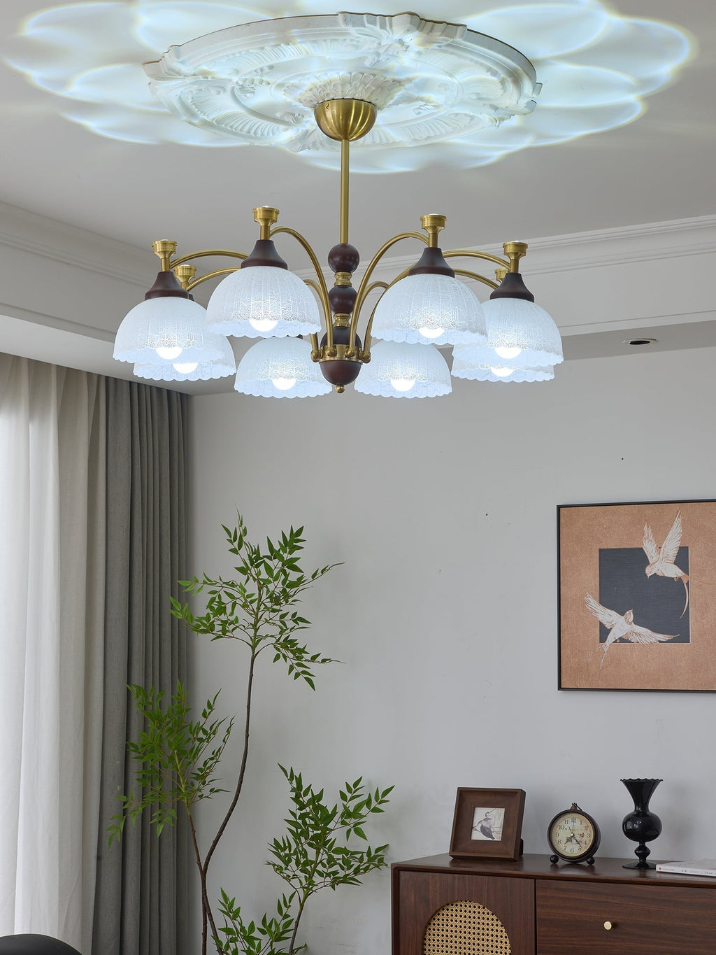 Vosolir Chandelier en Bois Élégance Traditionnelle - Neutralighting