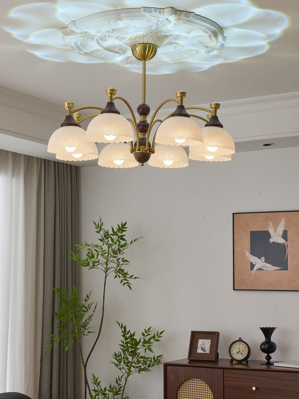 Vosolir Chandelier en Bois Élégance Traditionnelle - Neutralighting