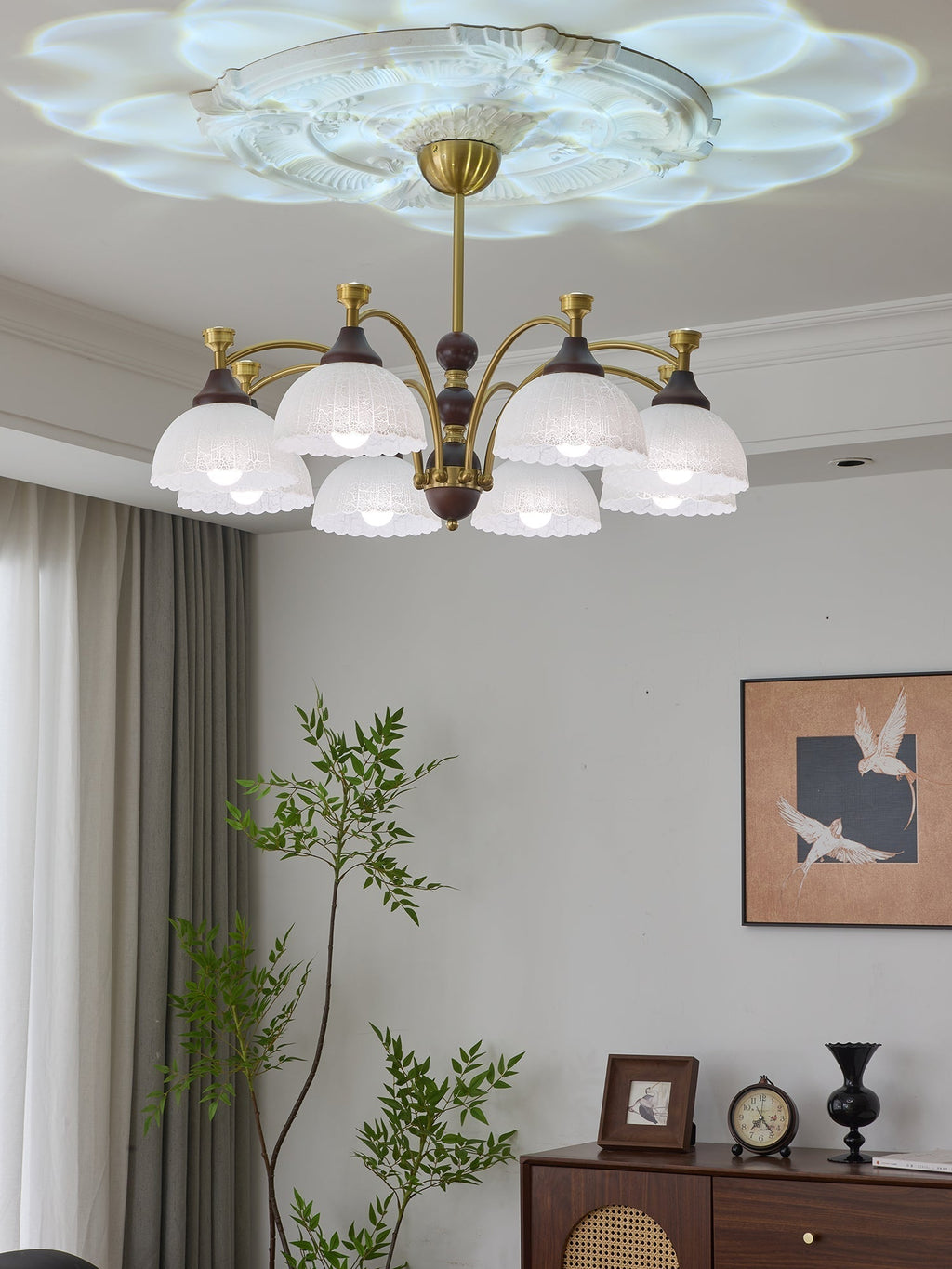 Vosolir Chandelier en Bois Élégance Traditionnelle - Neutralighting