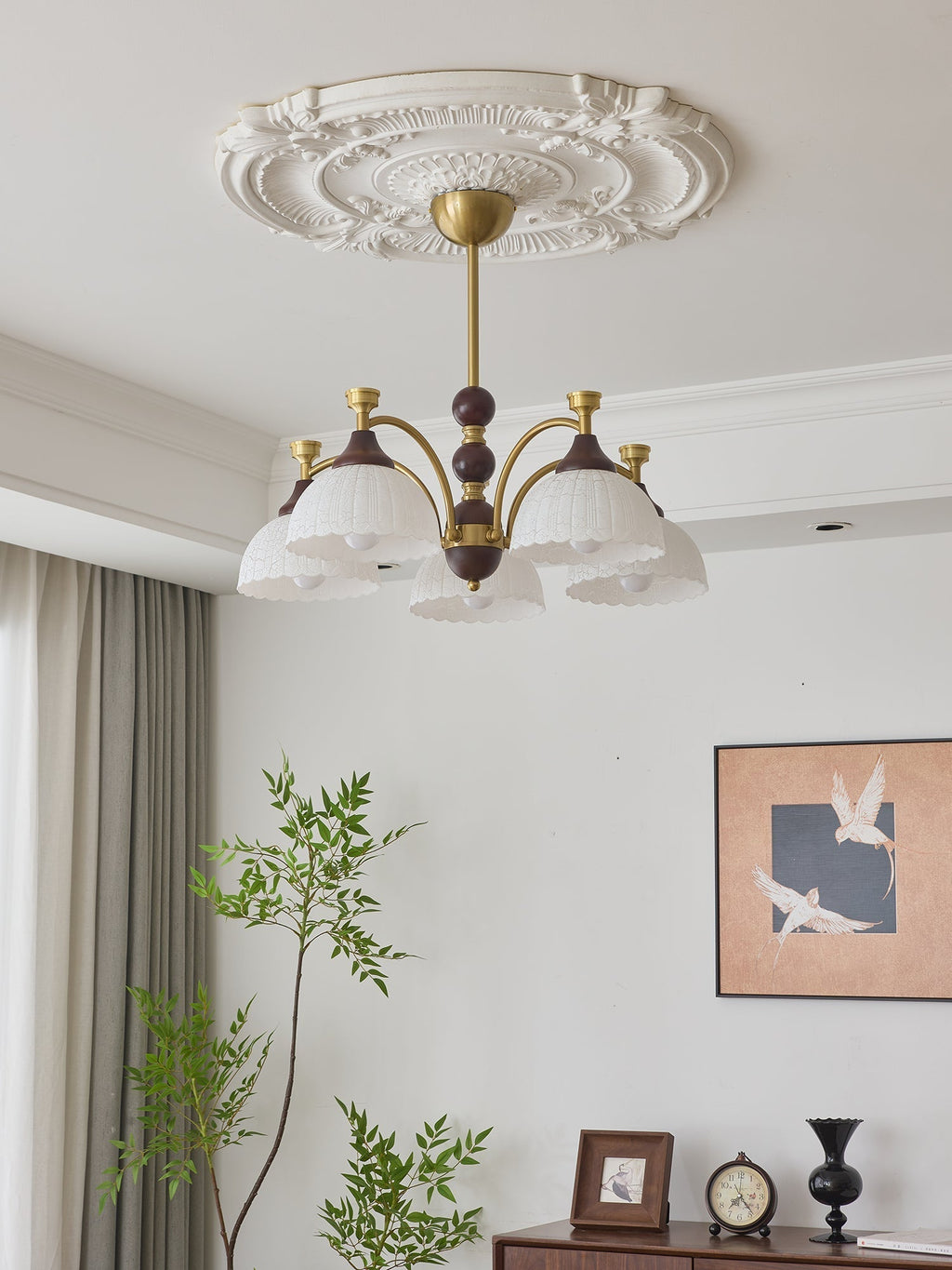 Vosolir Chandelier en Bois Élégance Traditionnelle - Neutralighting